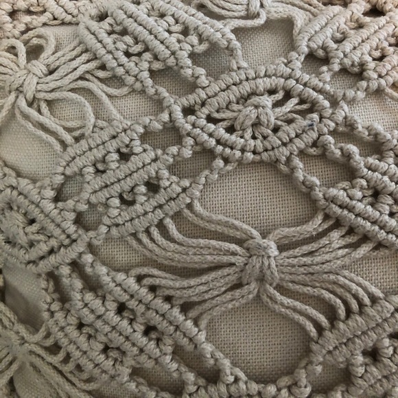 Crocheted Accent Throw Pillow - Picture 2 of 3